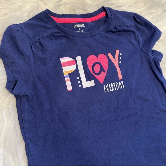 🎁Bundle 4 Free! Gymboree Play Everyday Pruole Short Sleeve T-Shirt Size 8 - Picture 2 of 4